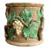 Large 19th century slip pot with vine decoration