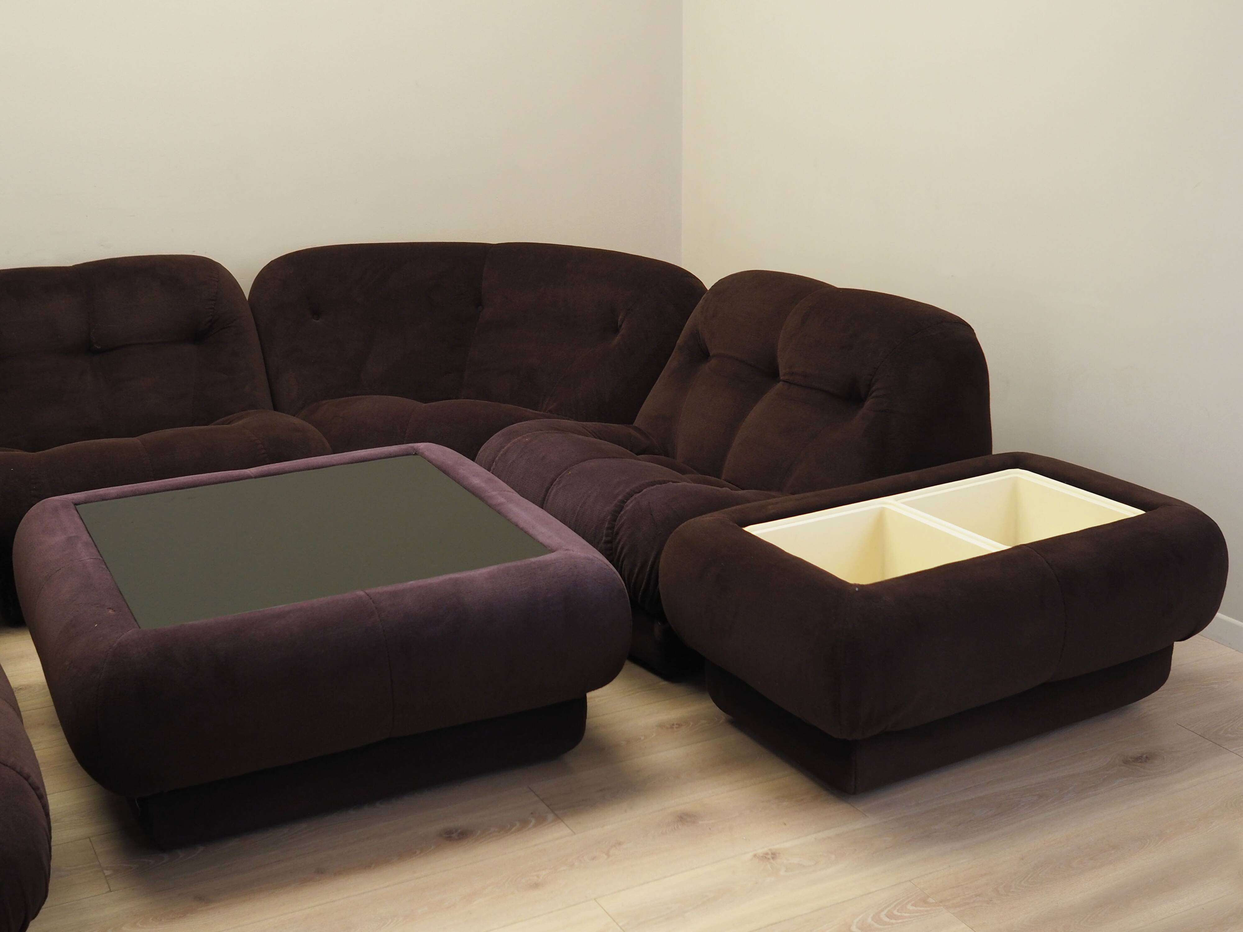 Living room set, Italian design,  Rino Maturi, Mimo Padova