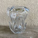 Val Saint Lambert: crystal vase stamped around 1960