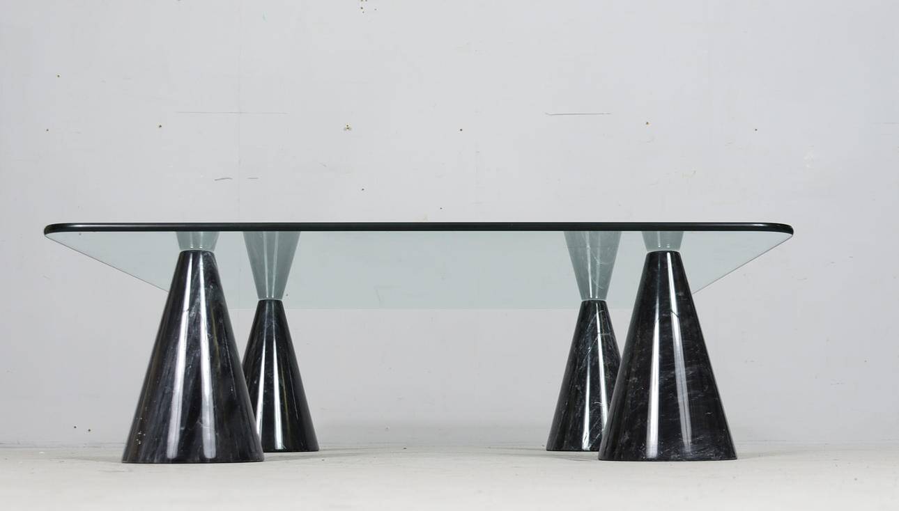 Massimo/Lella Vignelli. In the style of. Coffee table, marble, Italy, 1980s.