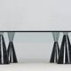 Massimo/Lella Vignelli. Dans le style de. Table basse, marbre, Italie, années 1980.