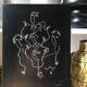 Original drawing abstract faces Yves Nivelle