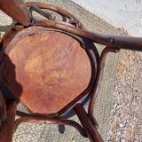 4 curved wooden bistro chairs