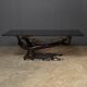 Striking mid 20thc belgian bonsai tree coffee table, willy daro c.1970
