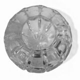 Cut crystal round vase