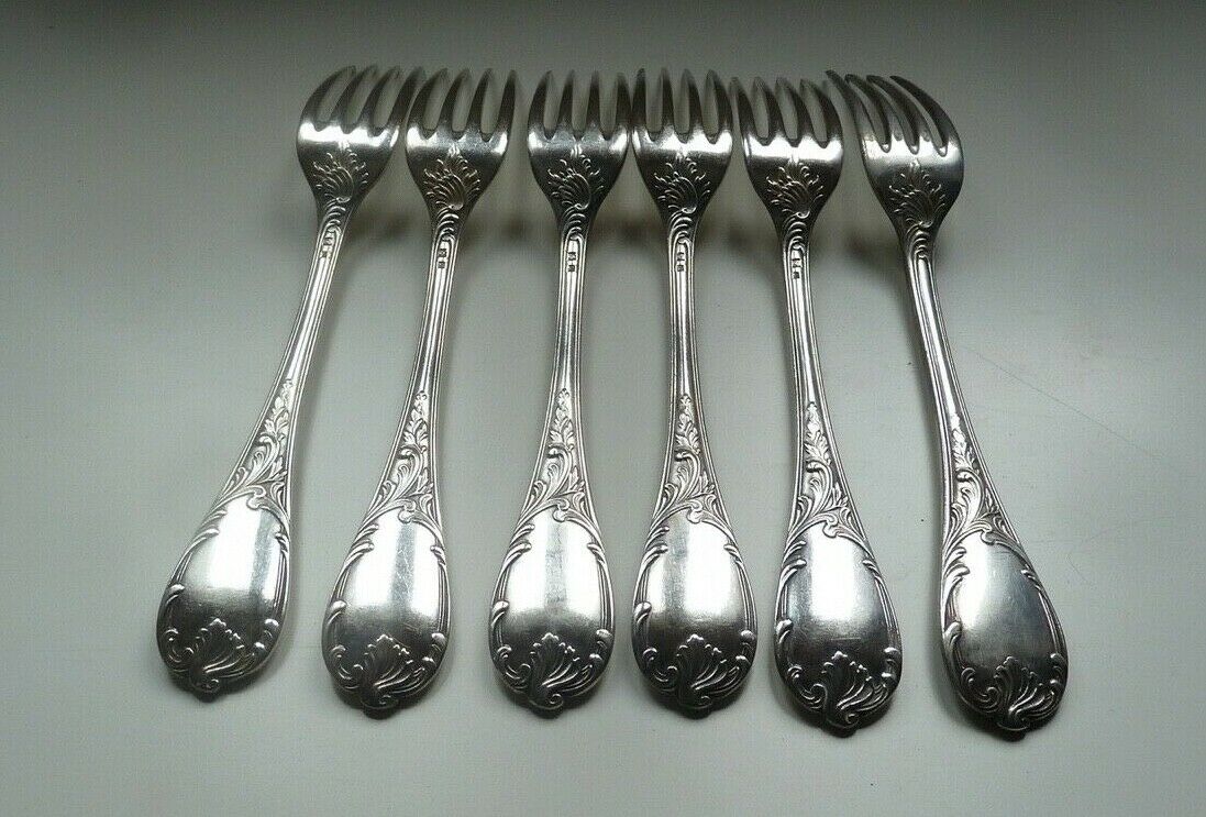 Lot 6 large Christofle forks