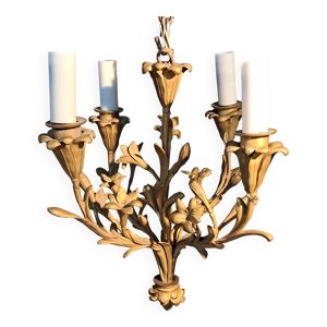 Lustre en bronze doré