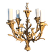 Lustre en bronze doré à 4 branches néoclassique, Circa 1940/1950.