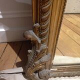 Old overmantel mirror in gilded wood - 148x100cm