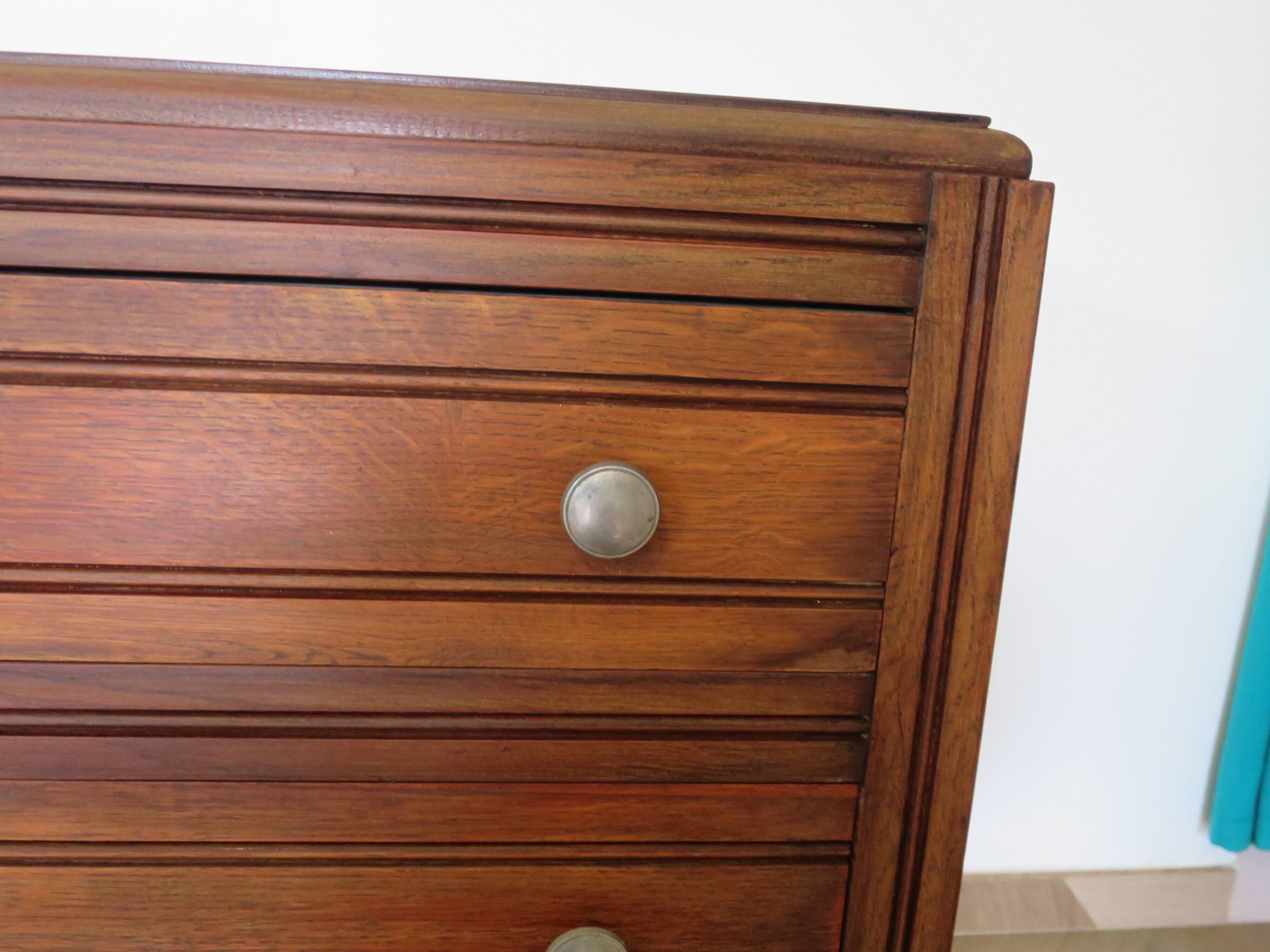 Art Deco chest of drawers - 1950s - mustache-style legs - vintage