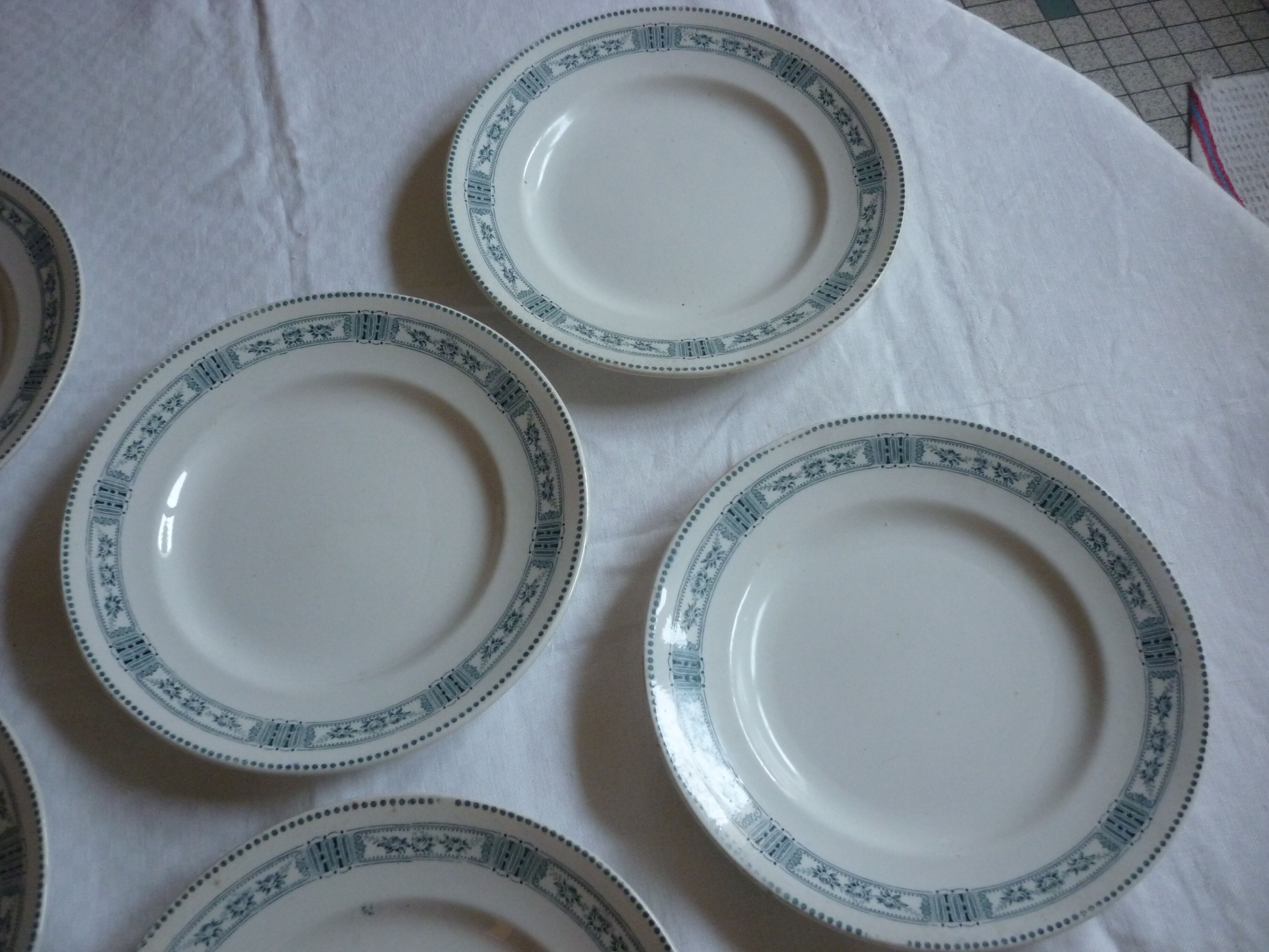 Set of 6 plates plate mill of wolves model Pastor