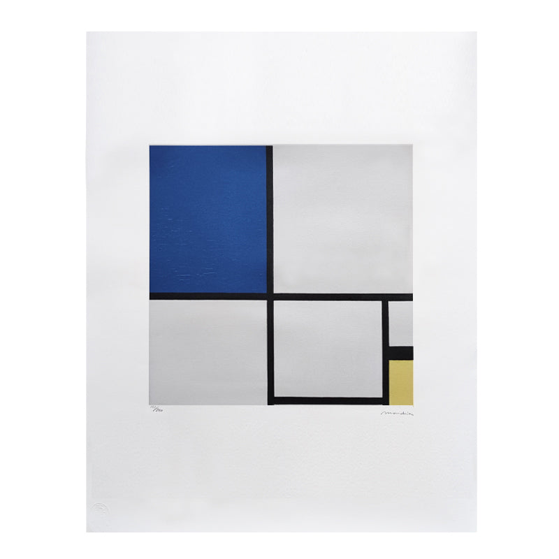 Original Piet Mondrian « composition » édition limitée lithographie, années 70
