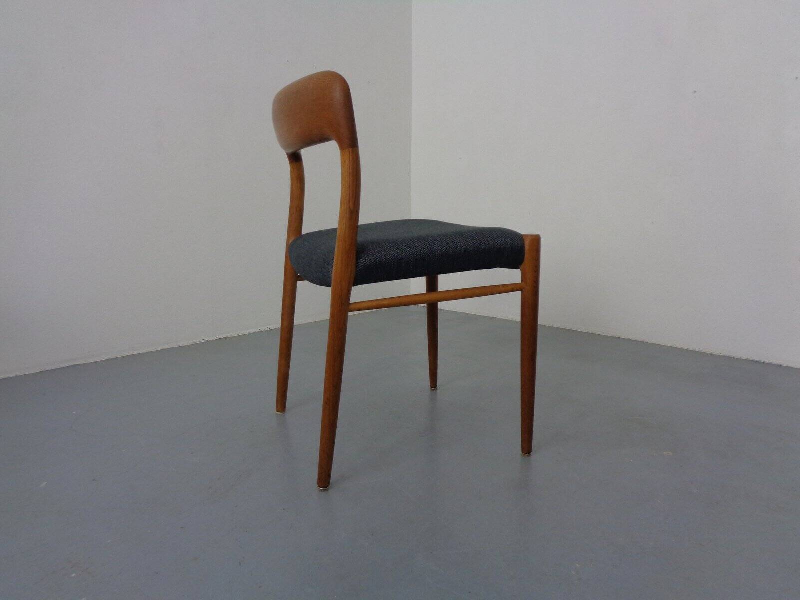 Model 75 Chair in Oak by Niels Otto Møller for J.L. Møllers, 1960s
