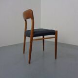 Model 75 Chair in Oak by Niels Otto Møller for J.L. Møllers, 1960s