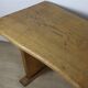 Brutalist solid wood dining table - 1950s/60s