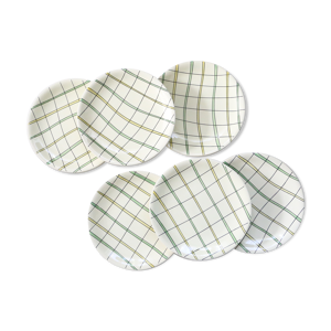 Set de 6 assiettes plates