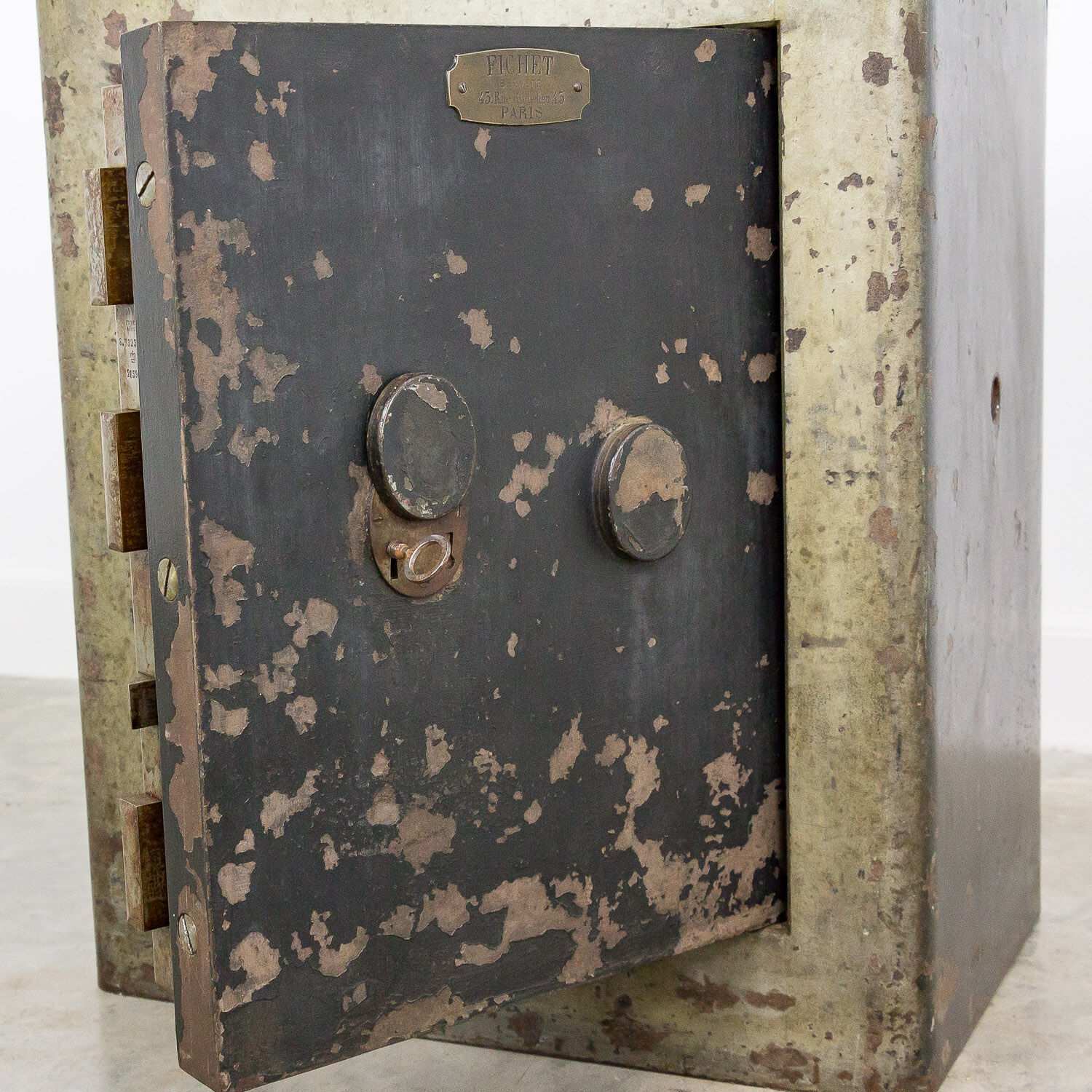 Antique safe by Fichet, Paris, 1900