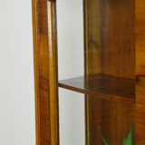 Vintage walnut wood showcase