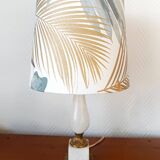 Alabaster and gilt bronze lamp