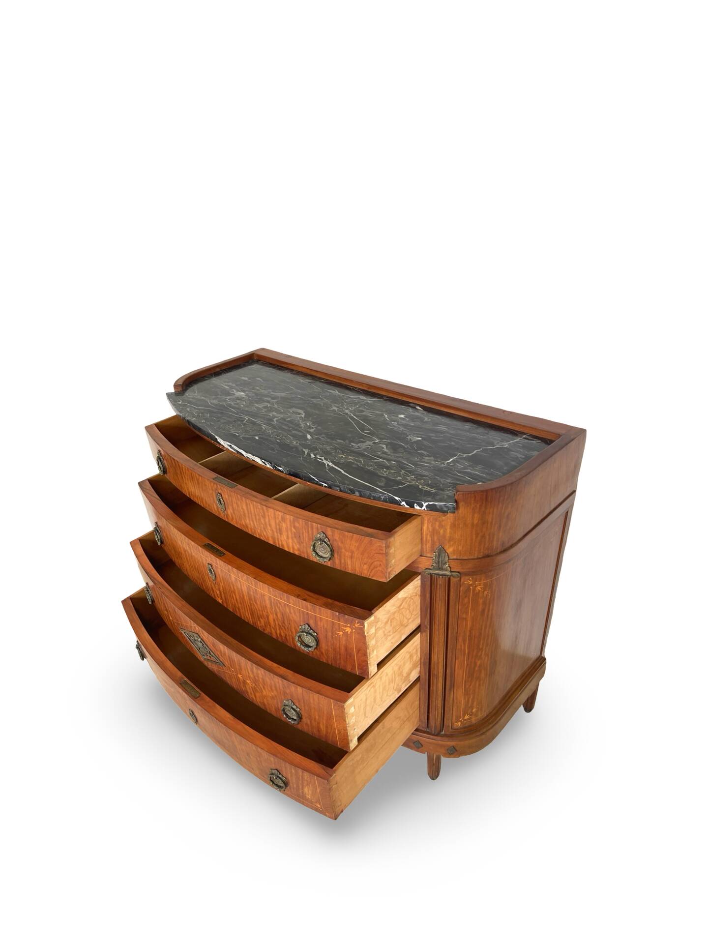 The demi-lune commode/ chest of drawers