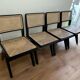 rattan and wood bistro chair