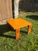 Table basse en pin massif, années 70