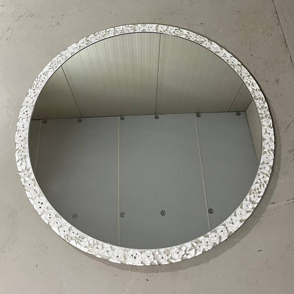 Berthold müller oerlinghausen large round mosaic mirror