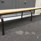 Former vintage mullca school bench. tubular pedestal