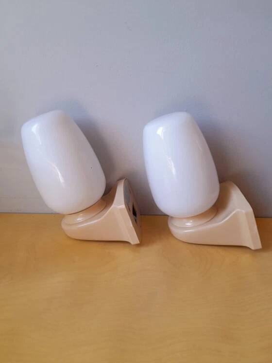 Erref wall lamp in opaline 1970