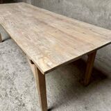 Large farm table solid wood draper table Length 240 cm