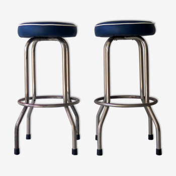 Metal bar stools, 2 available