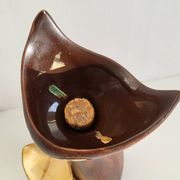 Vintage 1950 liqueur bottle chat chats ceramic 50s noyau de poissy