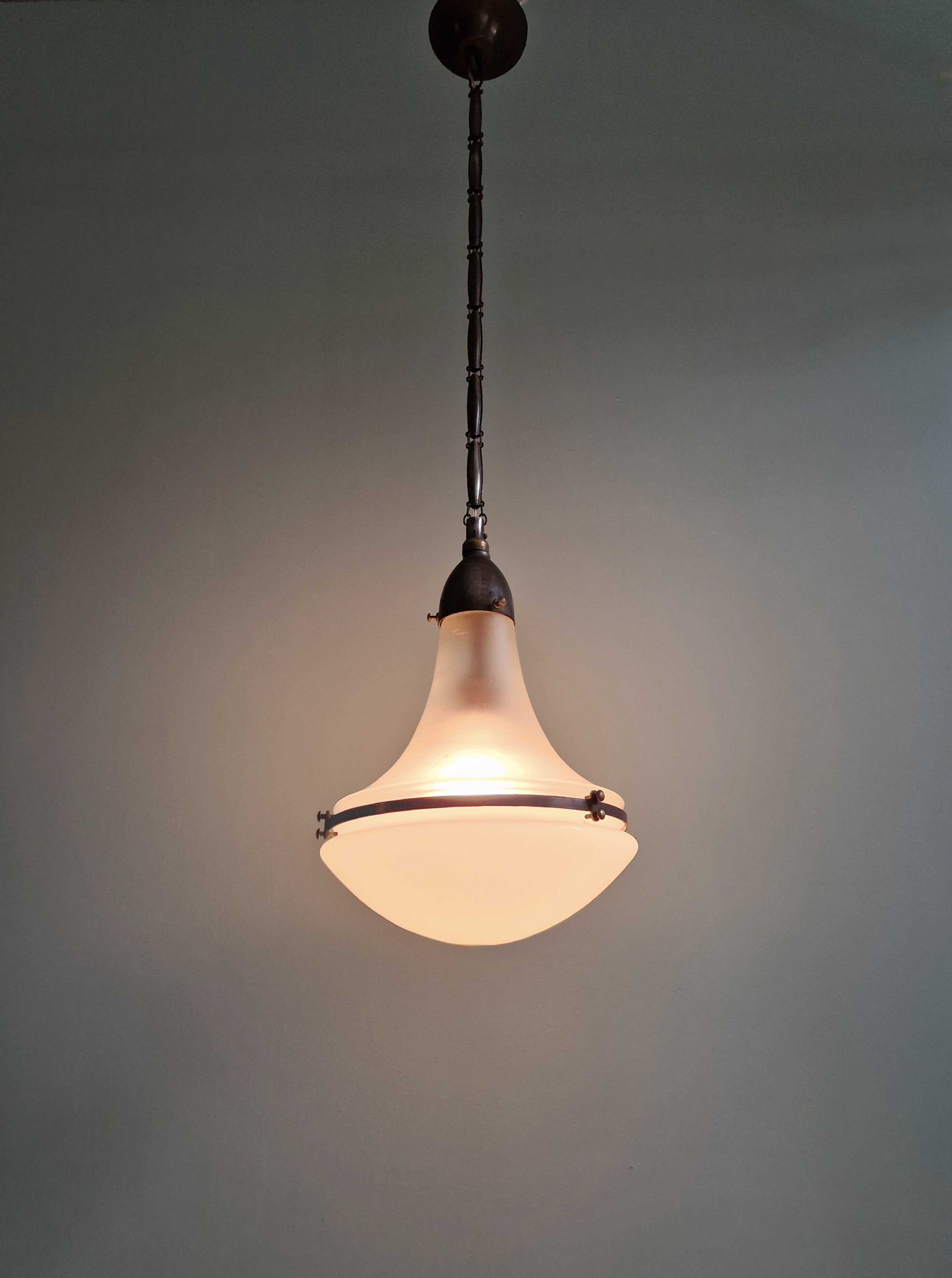 Luzette pendant, design by Peter Behrens, 1910s-20s.