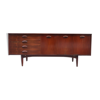 Rosewood and afromosia sideboard