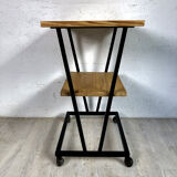 70's wheeled side table