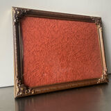 Metal gold & copper colored vintage picture frame brass