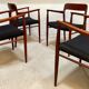 Danish teak model 56 chairs by Niels O. Møller for J.L. Møllers, 1954, set of 4