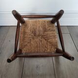 Chaise enfant ancienne en paille