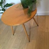 Scandinavian coffee table compass feet