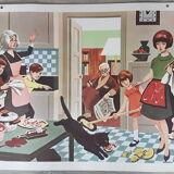 School posters scenes of life - fernand nathan 1967