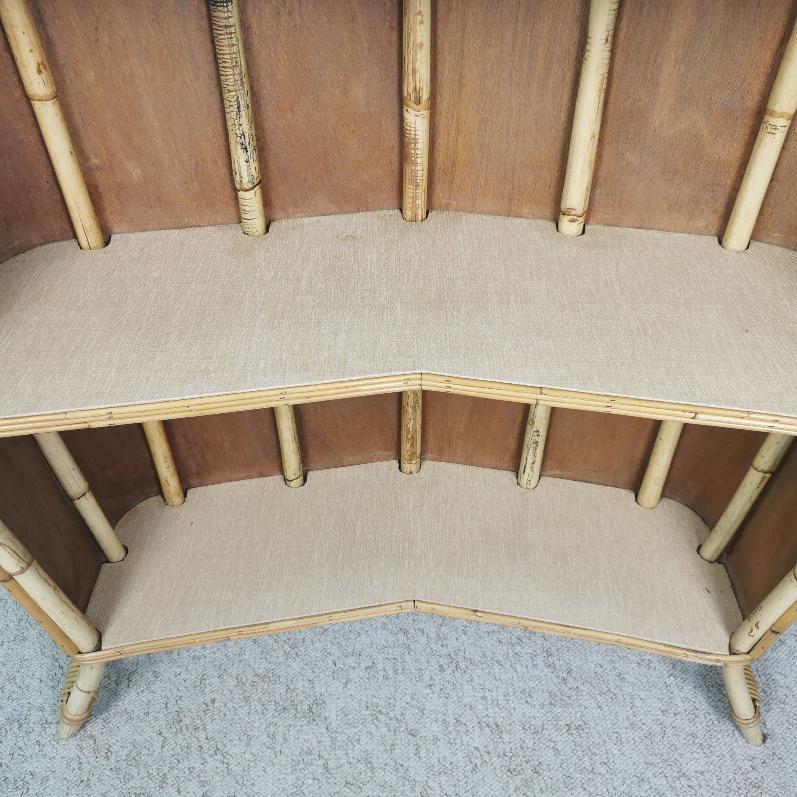 Rattan bar and stools