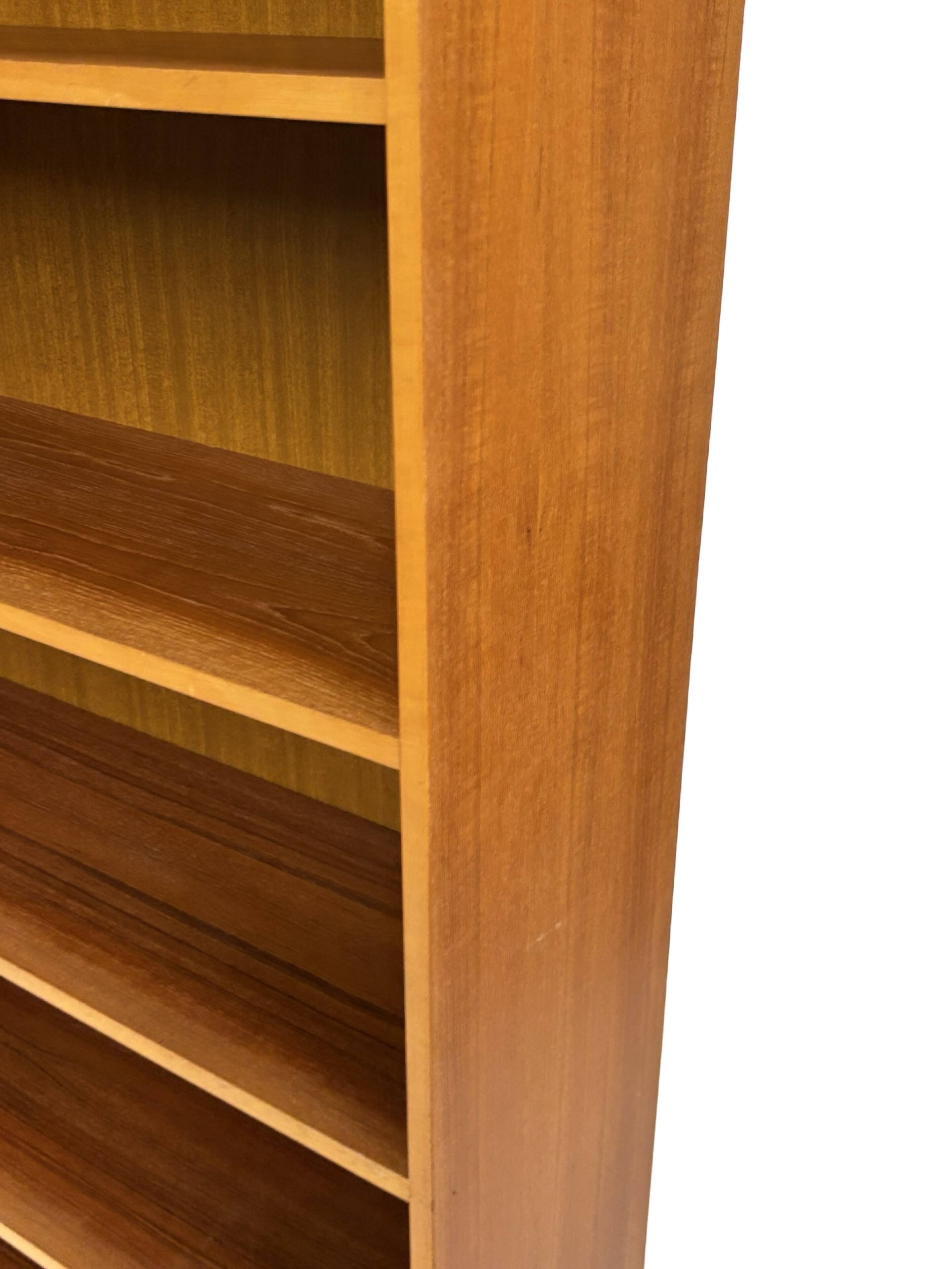 Large vintage teak bookcase, Danish design, 1960s