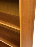 Vintage large teak bookcase danish design 60s
