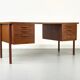 Danish teak desk with drawers, 1960s