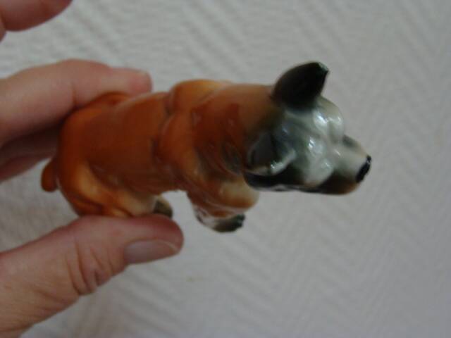 Porcelain boxer dog