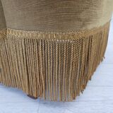 1970s, Danish lounge chair, light green furniture velour, beech wood.