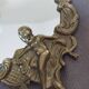 Miroir en bronze doré avec ornement anges