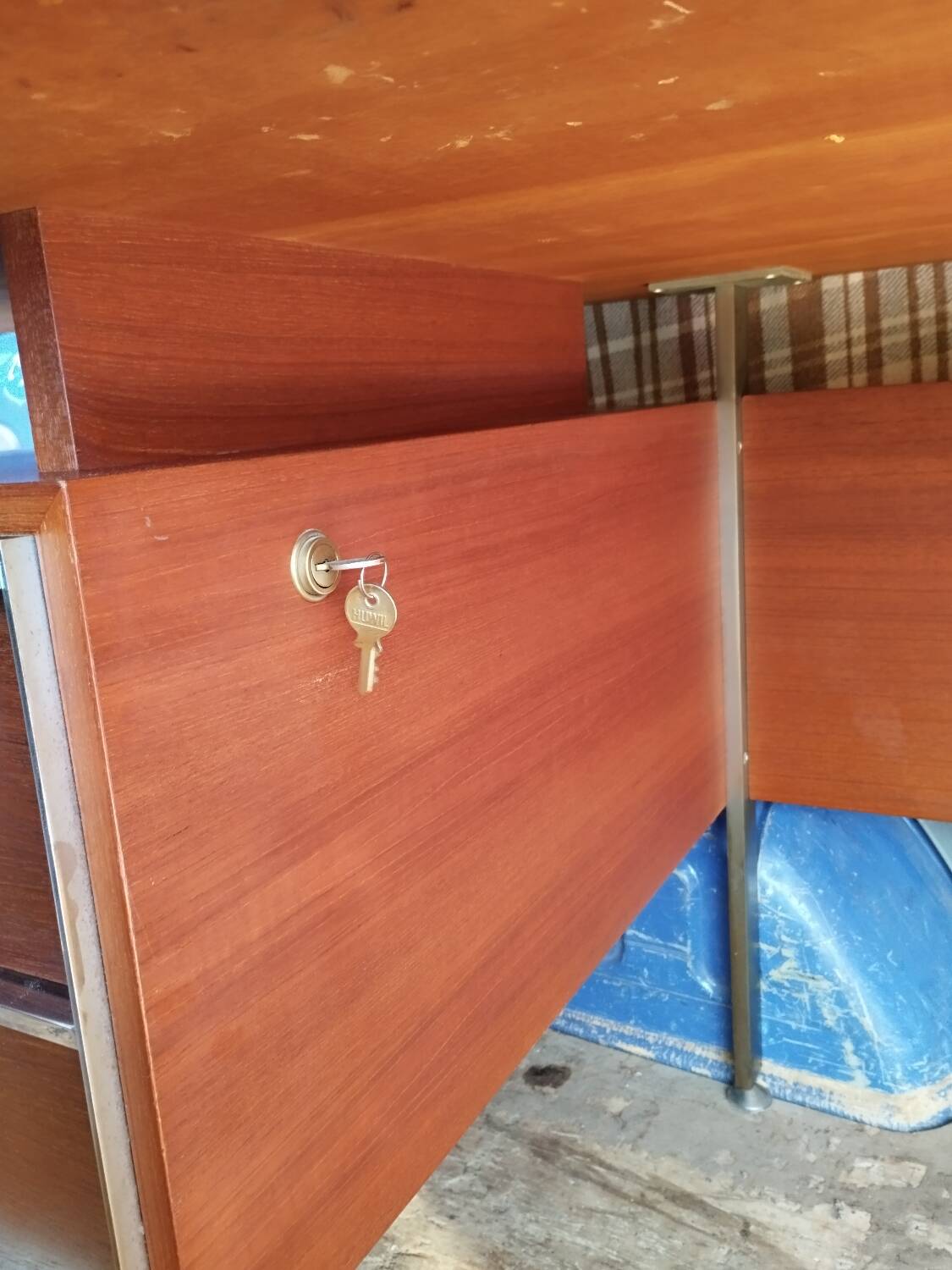 Vintage teak desk by Alain Richard