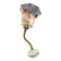 Elbow Wall Lamp Porcelain Tulip Gold with Flowers