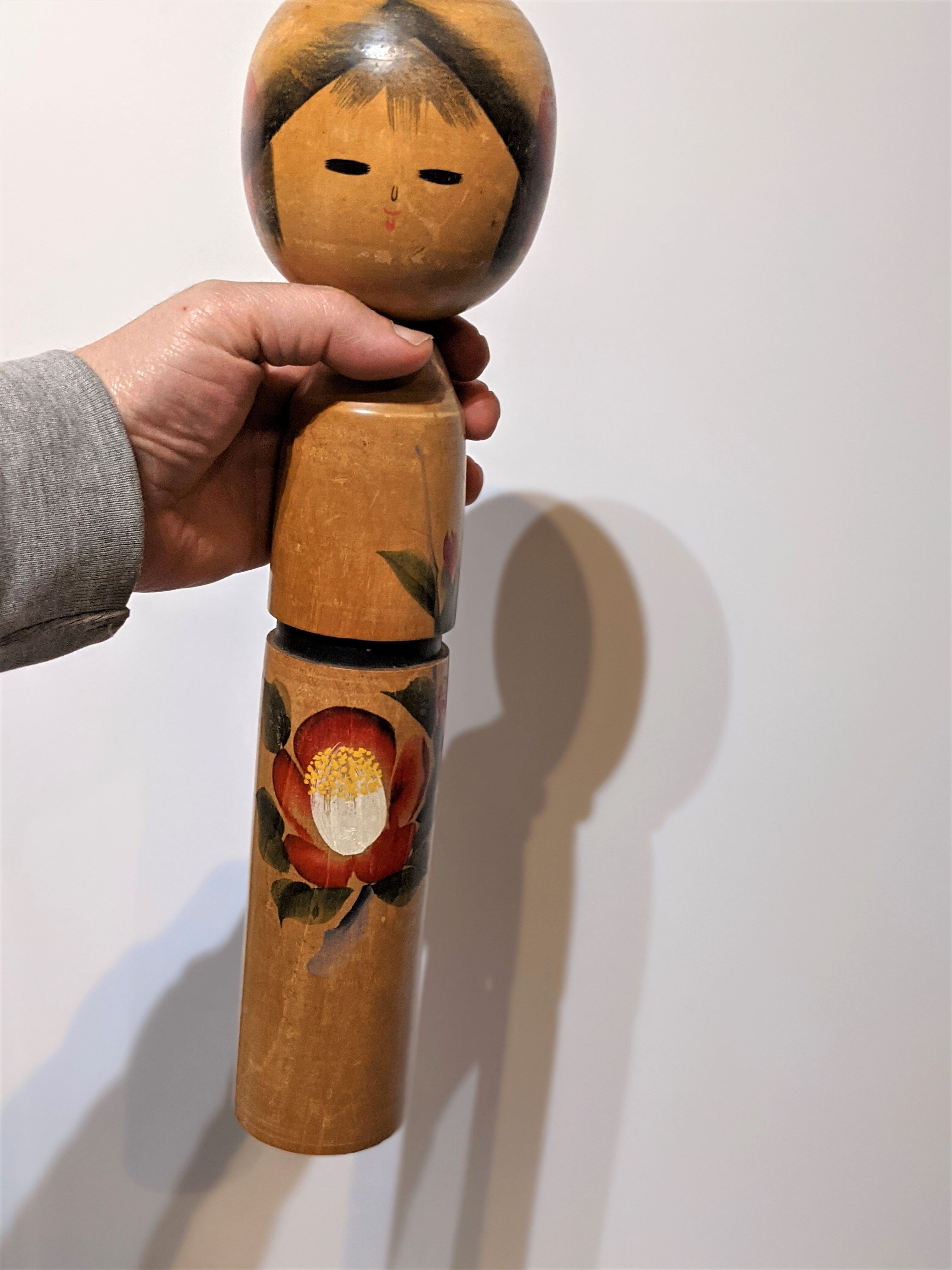 Kokeshi doll by Mrs. Sato Kozon vintage Japan 1960-70